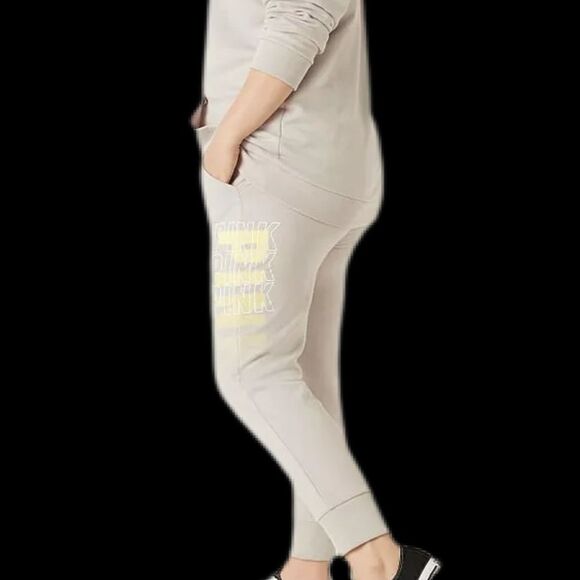 Victoria’s Secret Pink Logo Everyday Lounge Skinny Jogger Pants Platinum - Picture 10 of 10